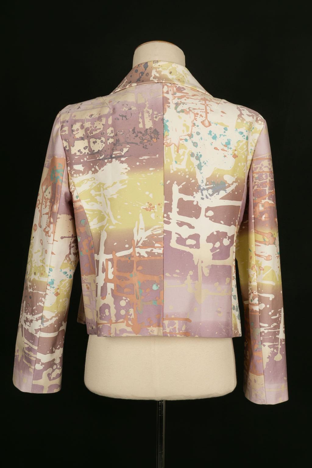 Veste en coton multicolore Christian Lacroix Excellent état - En vente à SAINT-OUEN-SUR-SEINE, FR