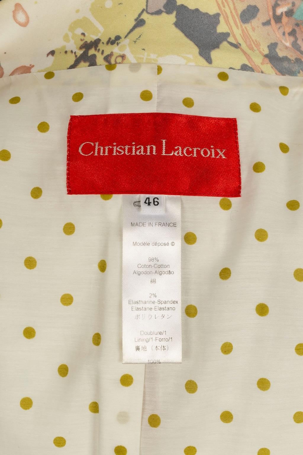 Christian Lacroix Mehrfarbige Baumwolljacke aus Baumwolle im Angebot 4