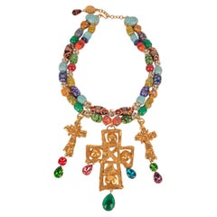 Collar de perlas multicolor Christian Lacroix