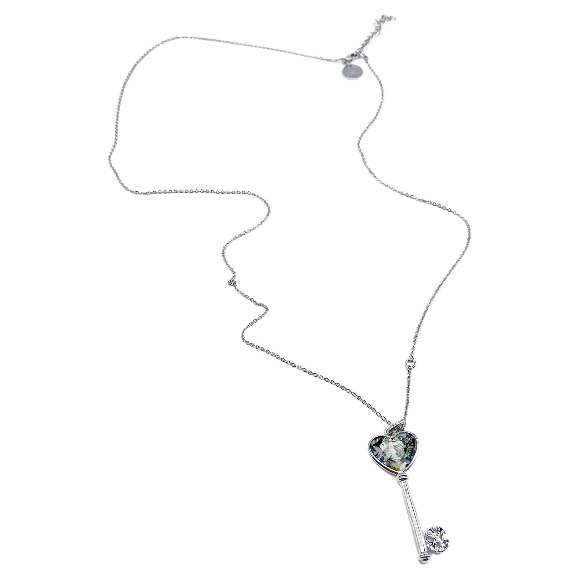 Christian Lacroix Silver Plated Pendant Necklace For Sale