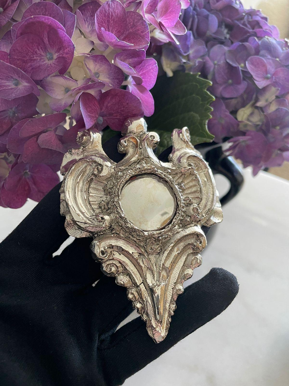 Christian Lacroix Noel Mirror Heart Limited Edition Brooch In Good Condition For Sale In New York, NY