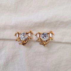 Pendientes de clip vintage Christian Lacroix años 80