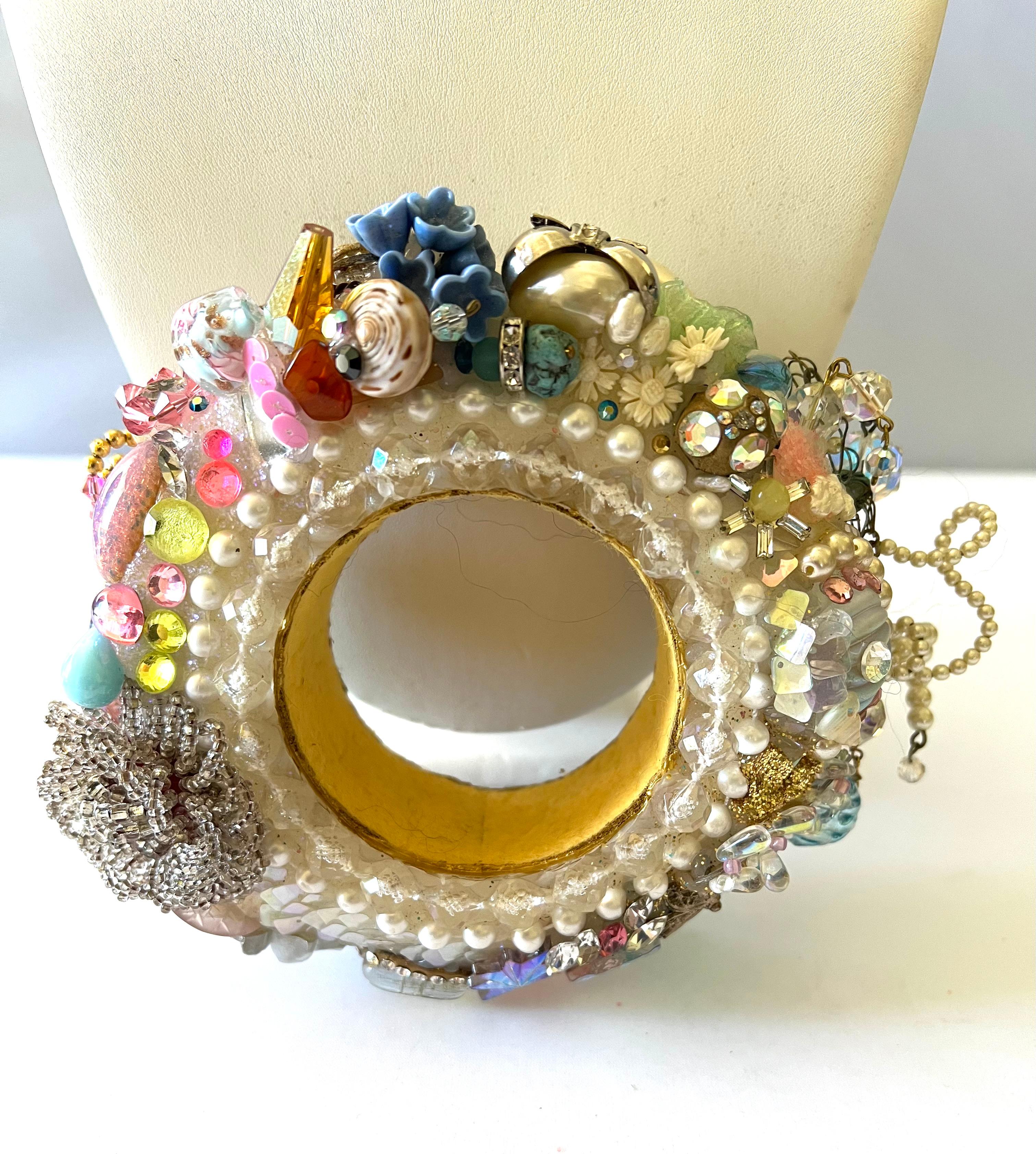 Christian Lacroix Ornate Jeweled Runway 1995 Bracelet In Excellent Condition For Sale In Palm Springs, CA