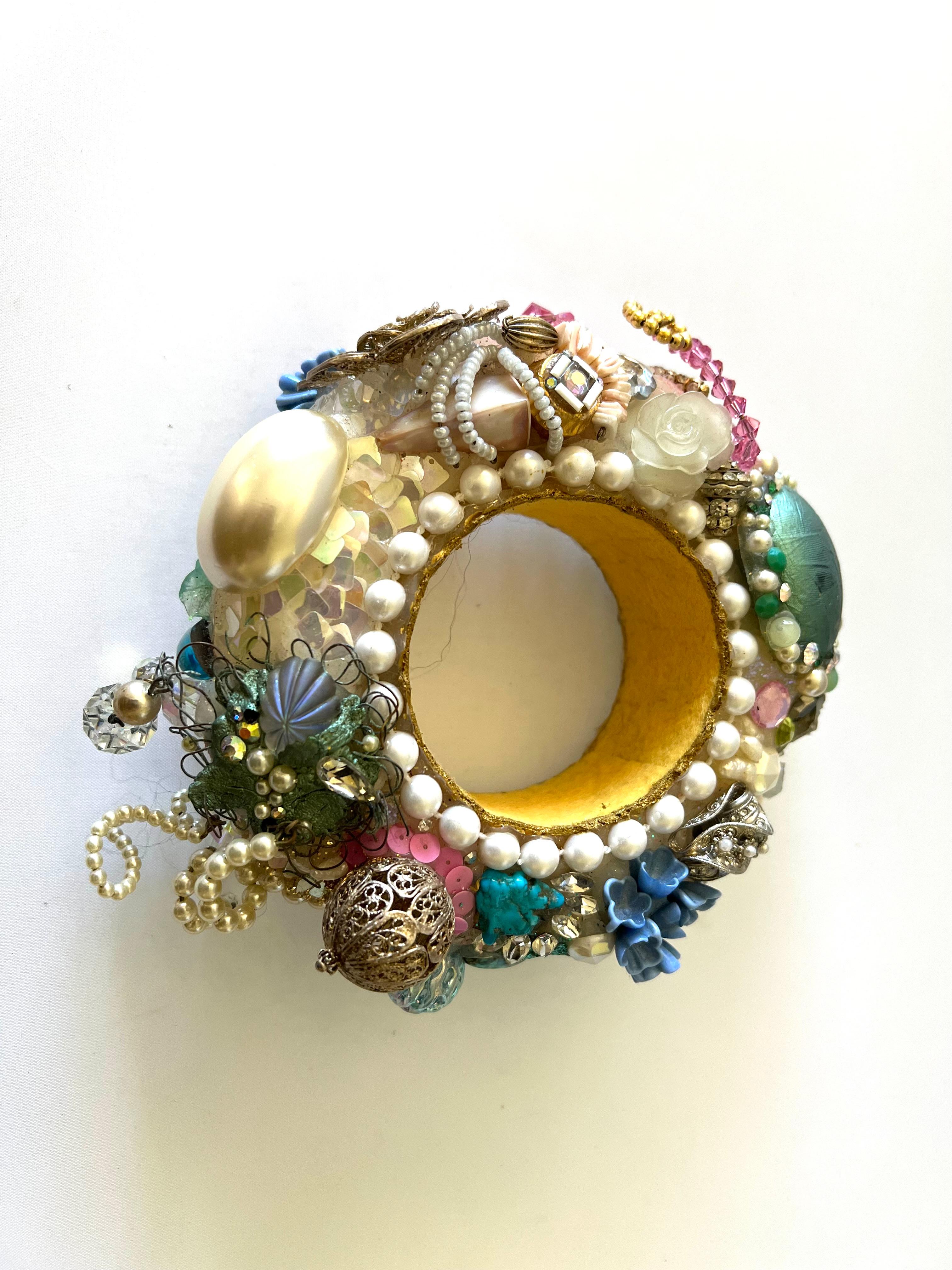 Women's Christian Lacroix Ornate Jeweled Runway 1995 Bracelet For Sale