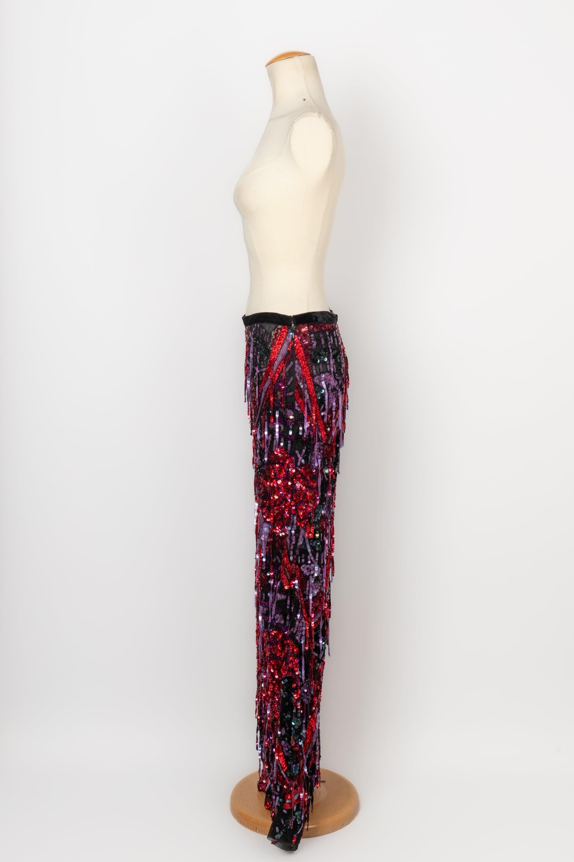 Women's Christian Lacroix Pants with Sequins Haute Couture For Sale