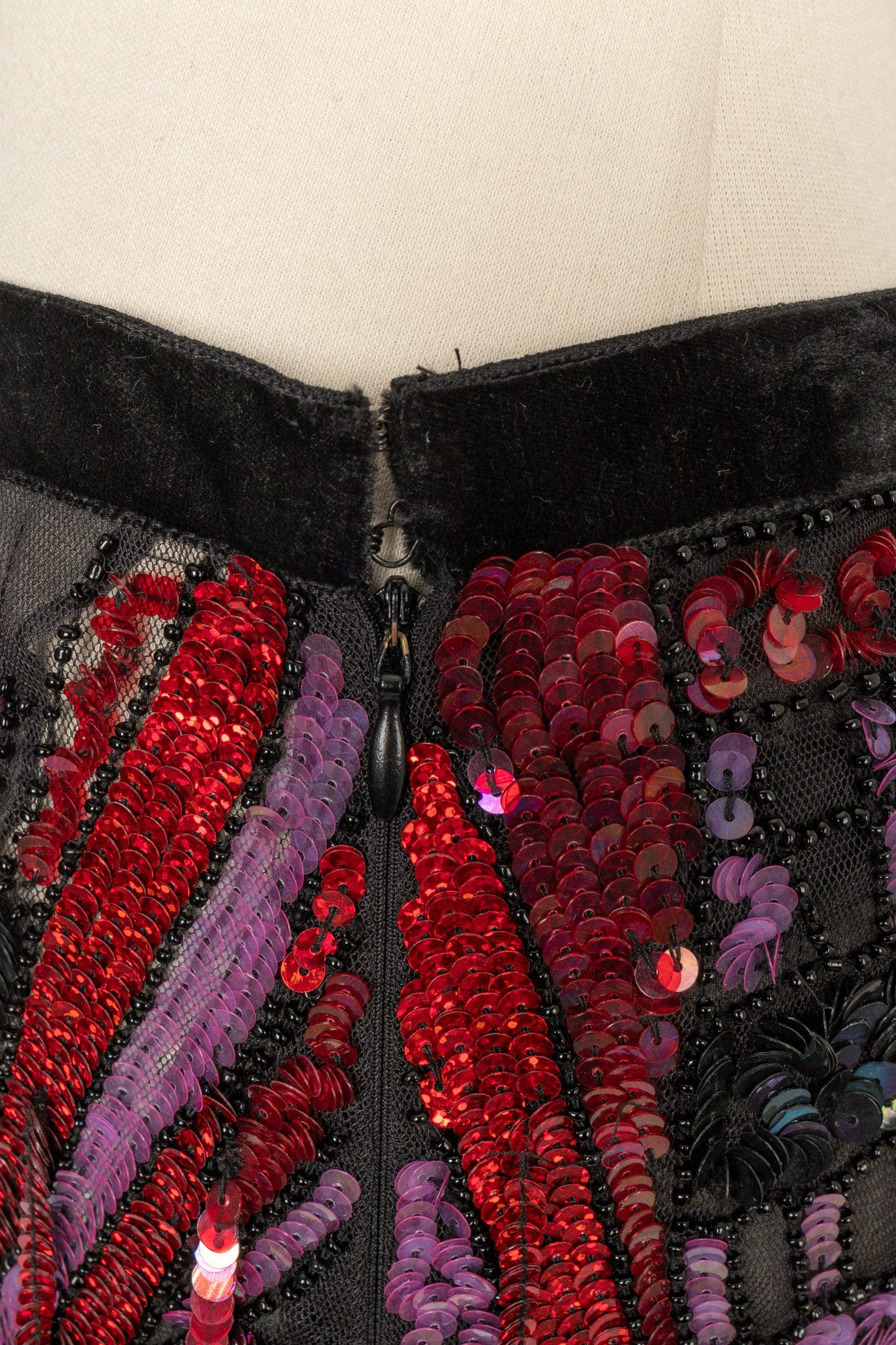 Christian Lacroix Pants with Sequins Haute Couture For Sale 1