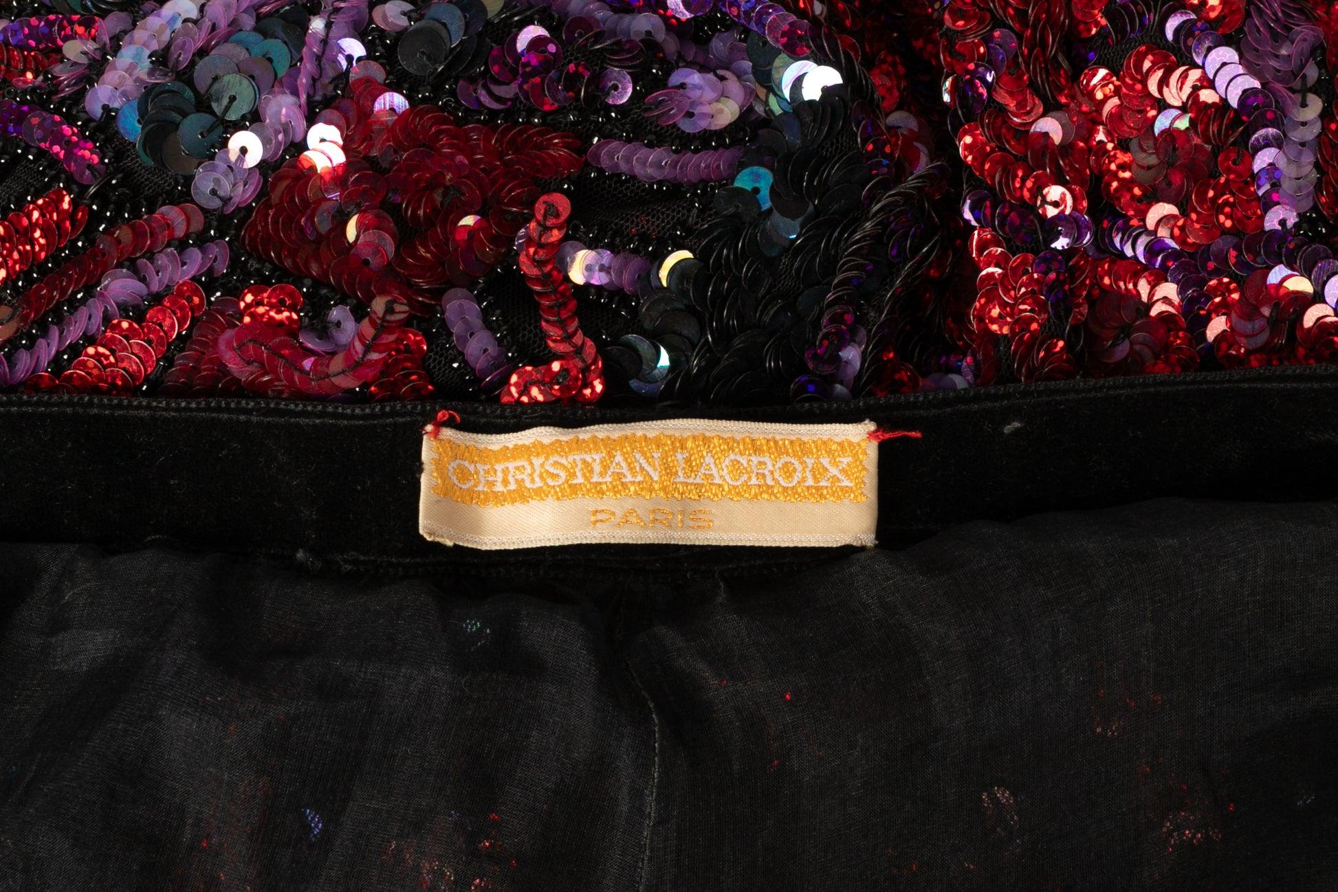 Christian Lacroix Pants with Sequins Haute Couture For Sale 3