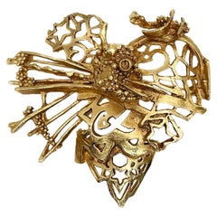 Christian Lacroix Paris Broken Heart Pin Brooch Pendant