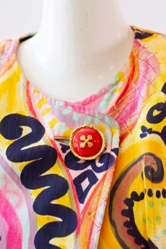 Christian Lacroix Paris Pink Heart Graffiti Ensemble, circa 1990s