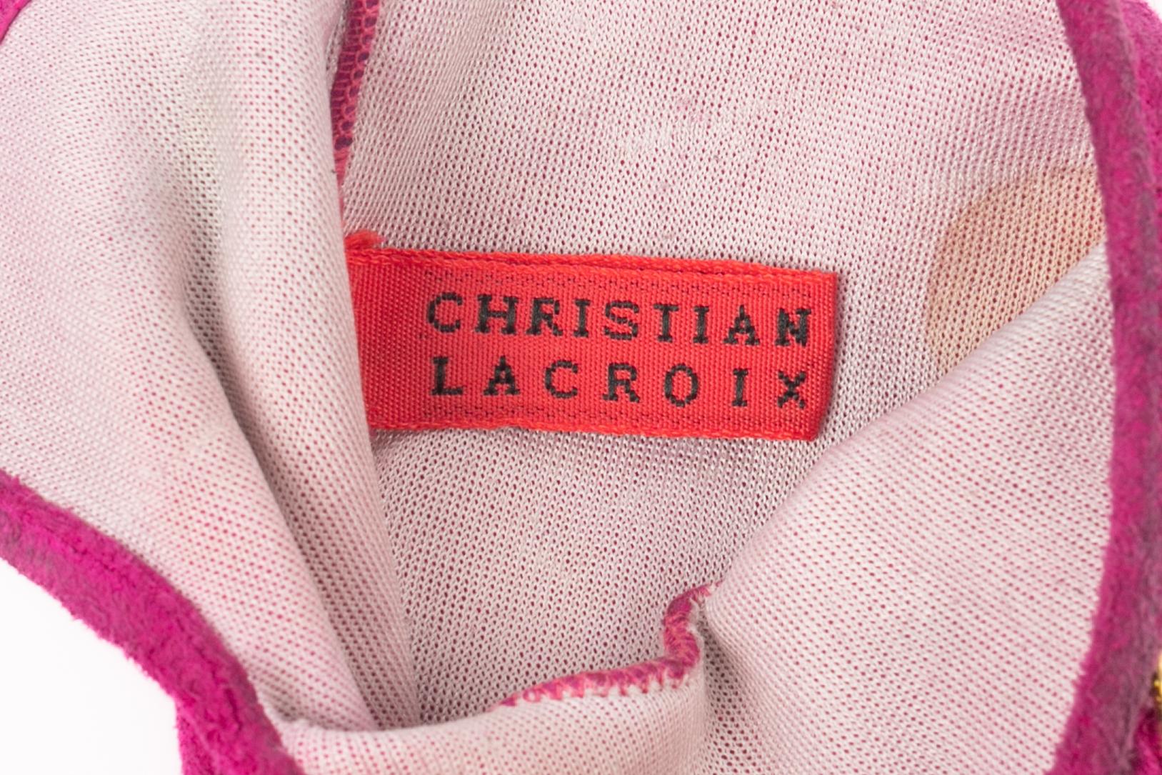 Guanti rosa Christian Lacroix in vendita 1