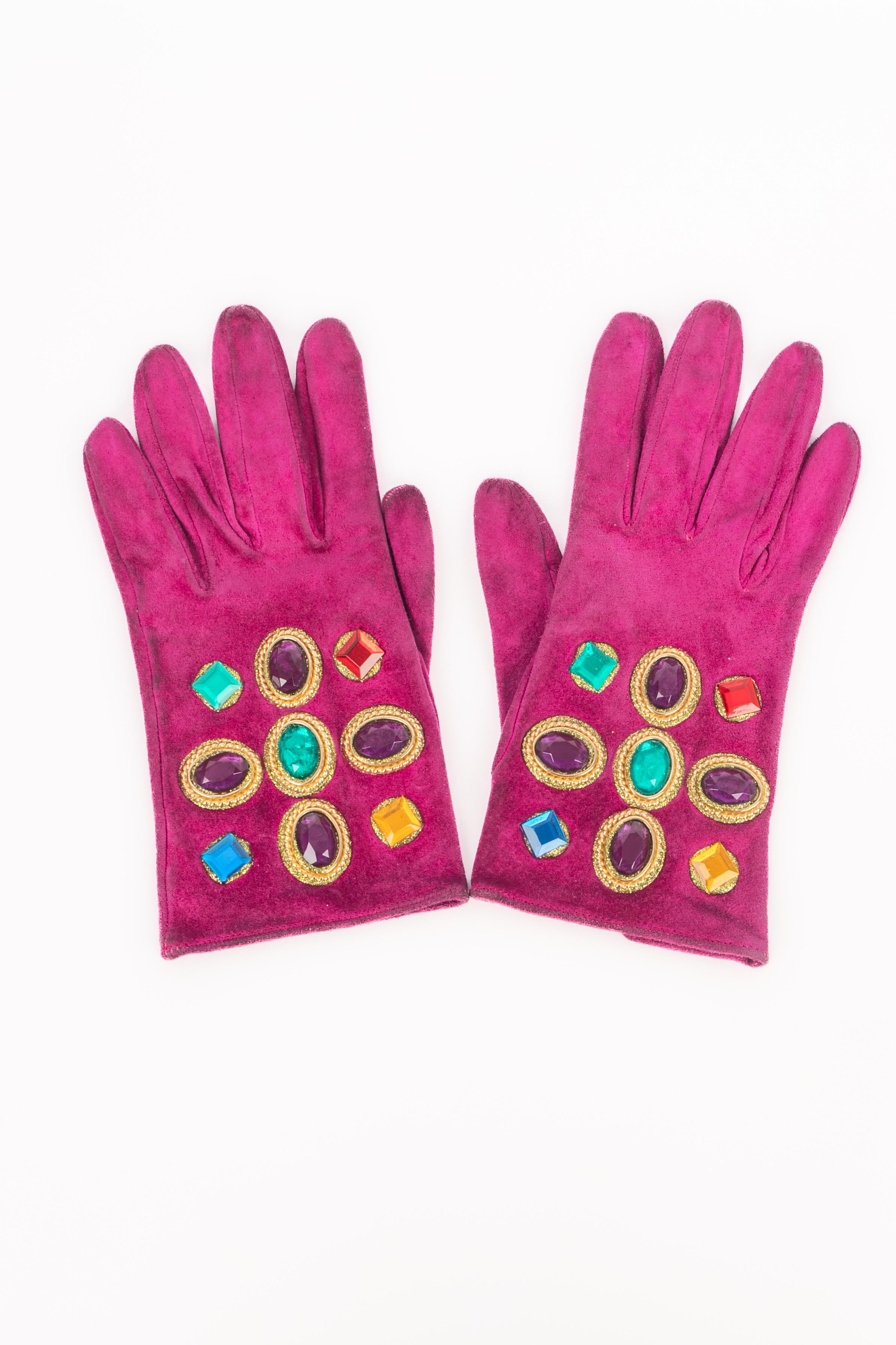 Guanti rosa Christian Lacroix