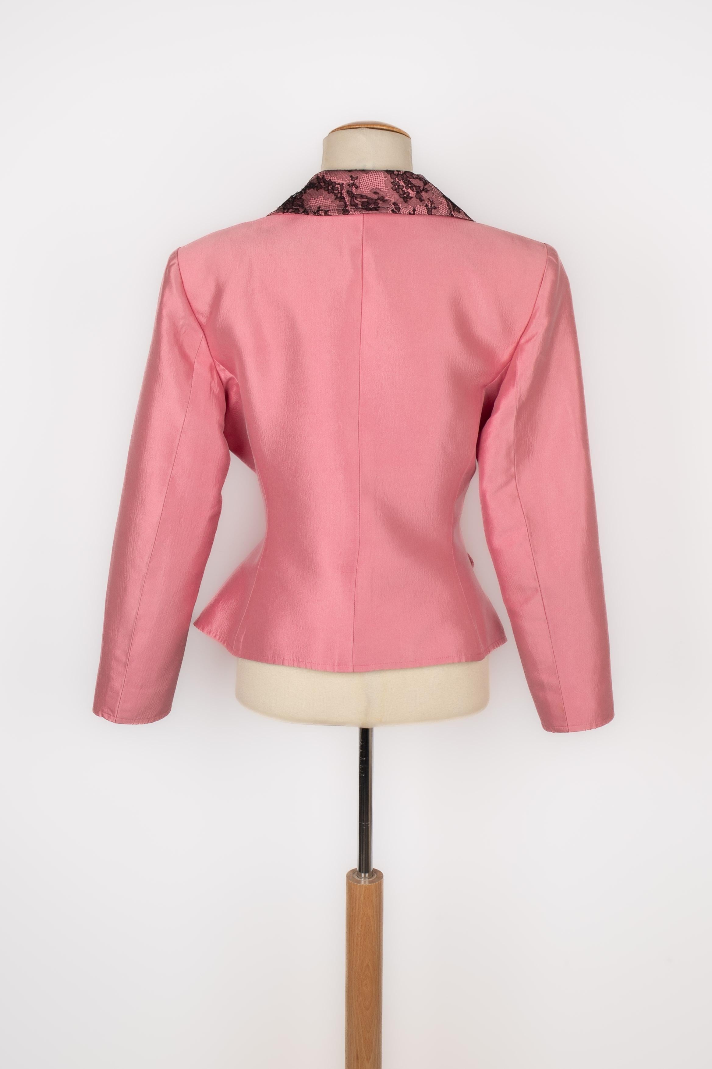 CHRISTIAN LACROIX pink jacket In Excellent Condition For Sale In SAINT-OUEN-SUR-SEINE, FR