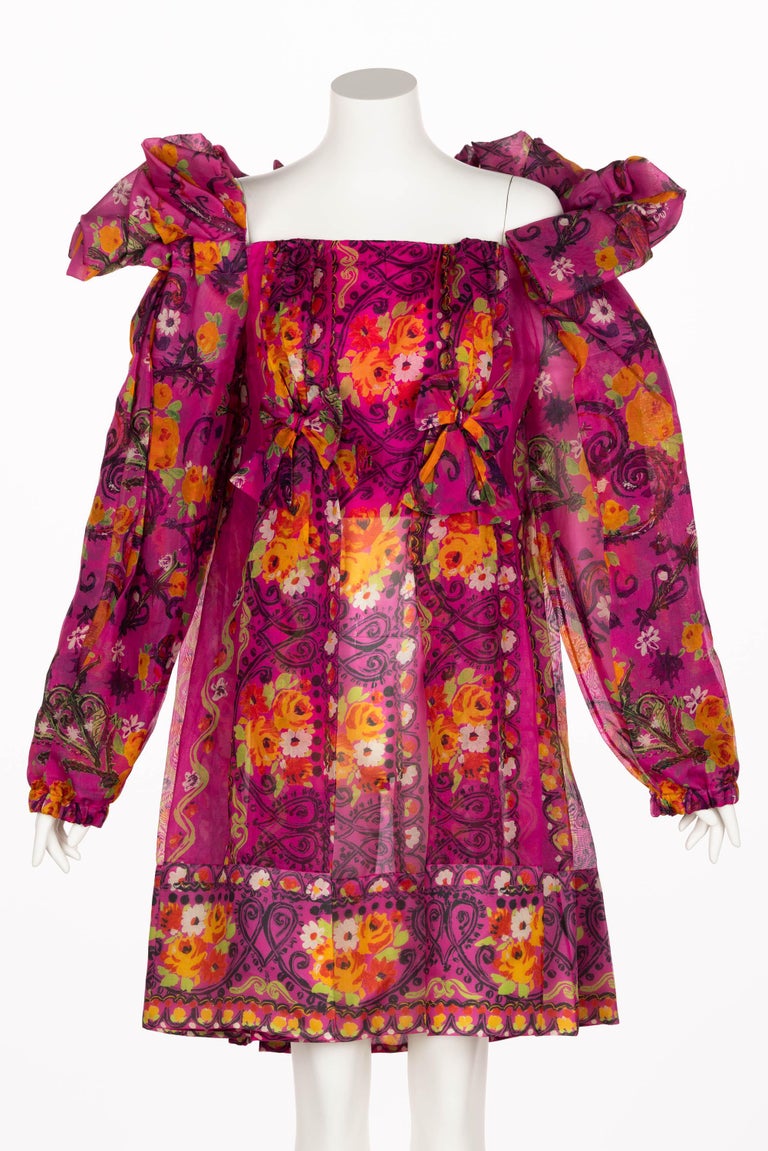 strapless open back dress Folklore Floral Dress