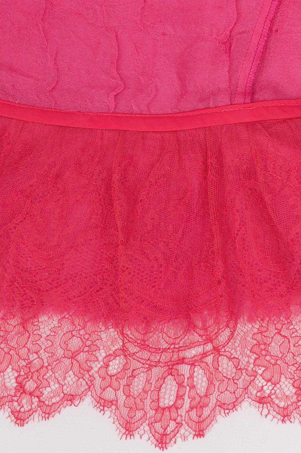 Christian Lacroix Pink Set in Lace and Silk Crepe For Sale 10