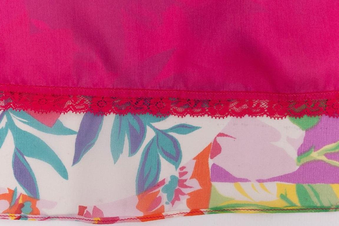 Christian Lacroix Pink Set in Lace and Silk Crepe For Sale 11