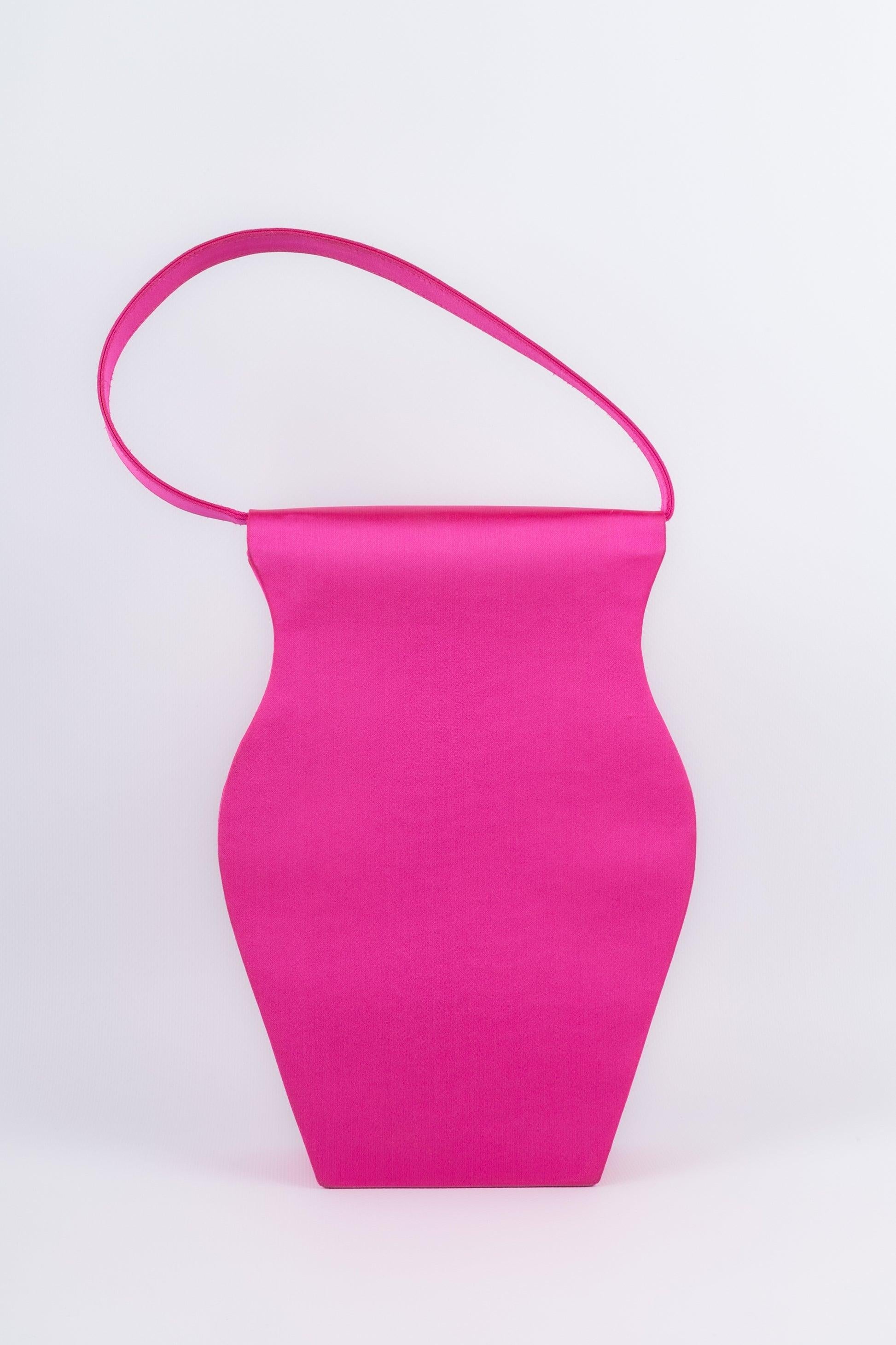 Christian Lacroix Pink Silk Bag In Good Condition For Sale In SAINT-OUEN-SUR-SEINE, FR