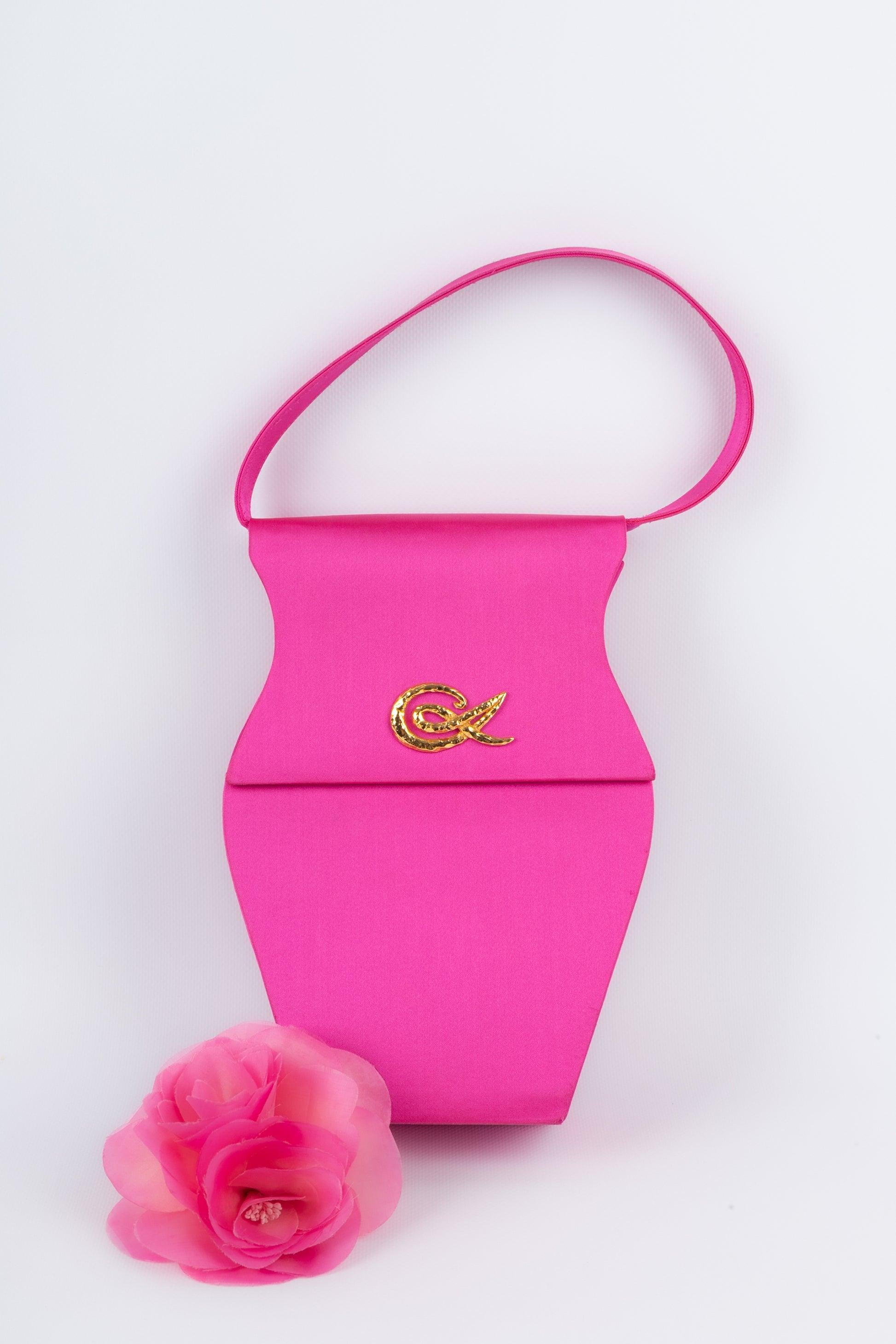 Christian Lacroix Pink Silk Bag For Sale 5