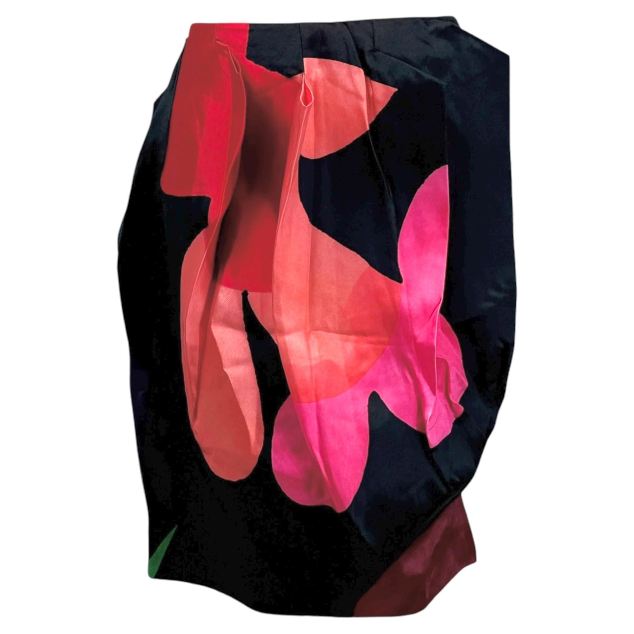 Christian Lacroix printed origami skirt