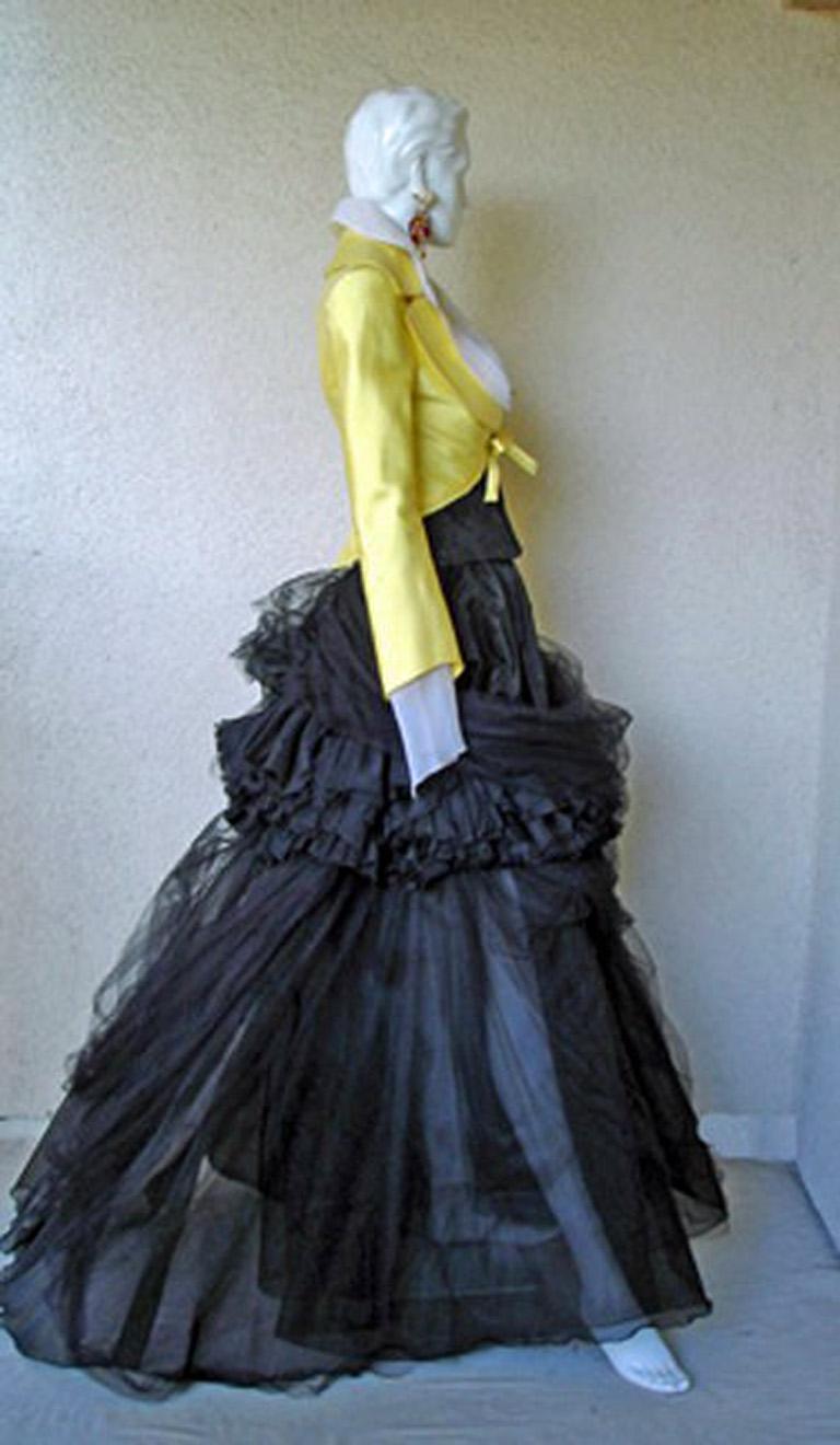  Christian Lacroix, veste de défilé haute couture rare, chemisier, jupe de bal, corset Excellent état - En vente à Los Angeles, CA