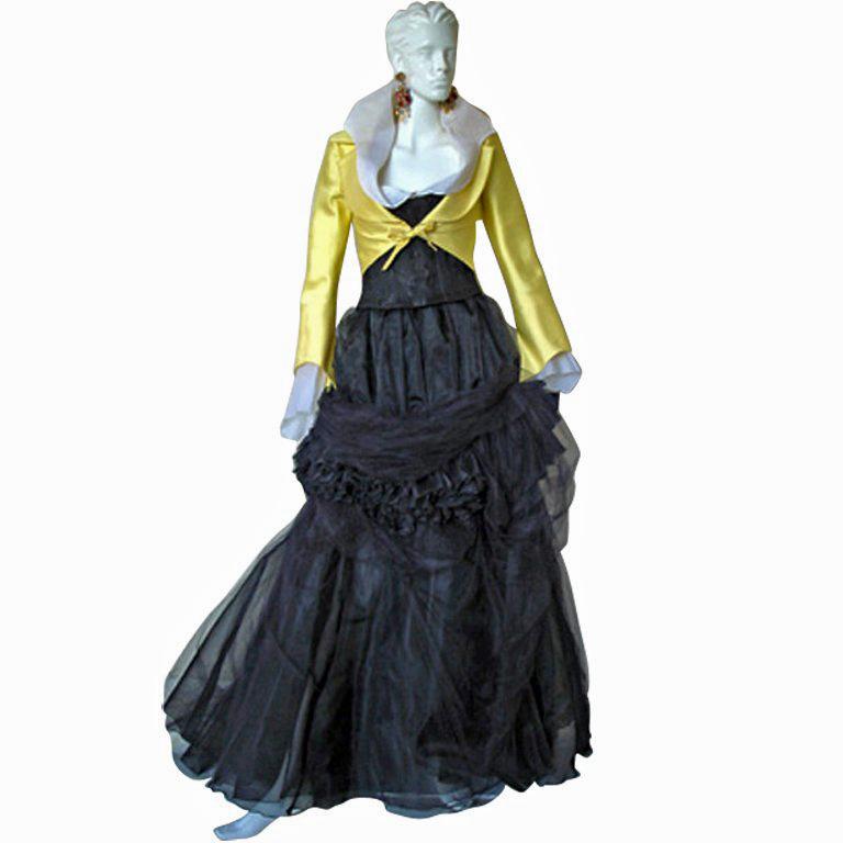  Christian Lacroix, veste de défilé haute couture rare, chemisier, jupe de bal, corset en vente 3