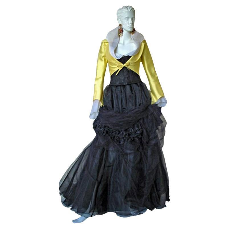  Christian Lacroix Rare Haute Couture Runway Jacket Blouse Ball Skirt, Corset For Sale