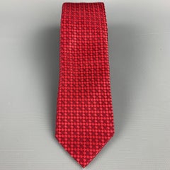 CHRISTIAN LACROIX Red Diamond Silk Tie