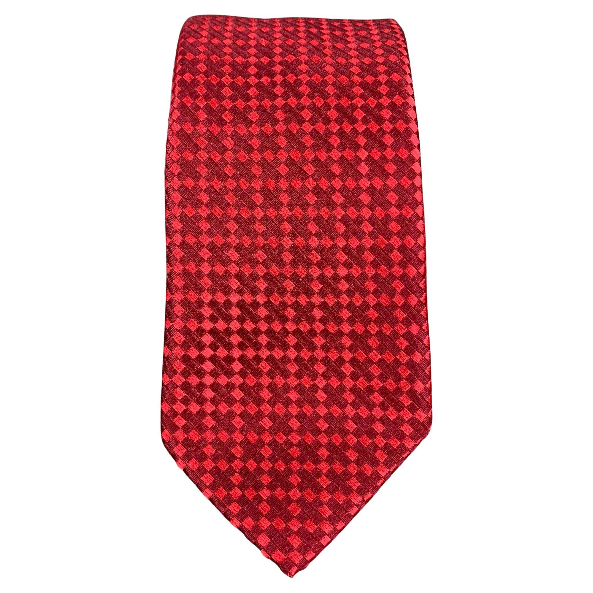 CLAUDE MONTANA Teal Silk Epingles de Cravates Tie For Sale at 1stDibs