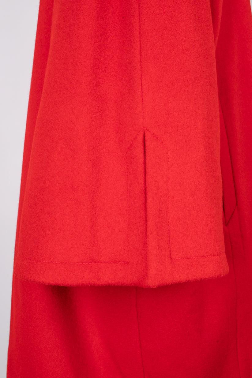Christian Lacroix Red Wool Coat For Sale 1