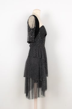Christian Lacroix Set Composed of a Dress and a Bolero in Polka Dot, 1990s