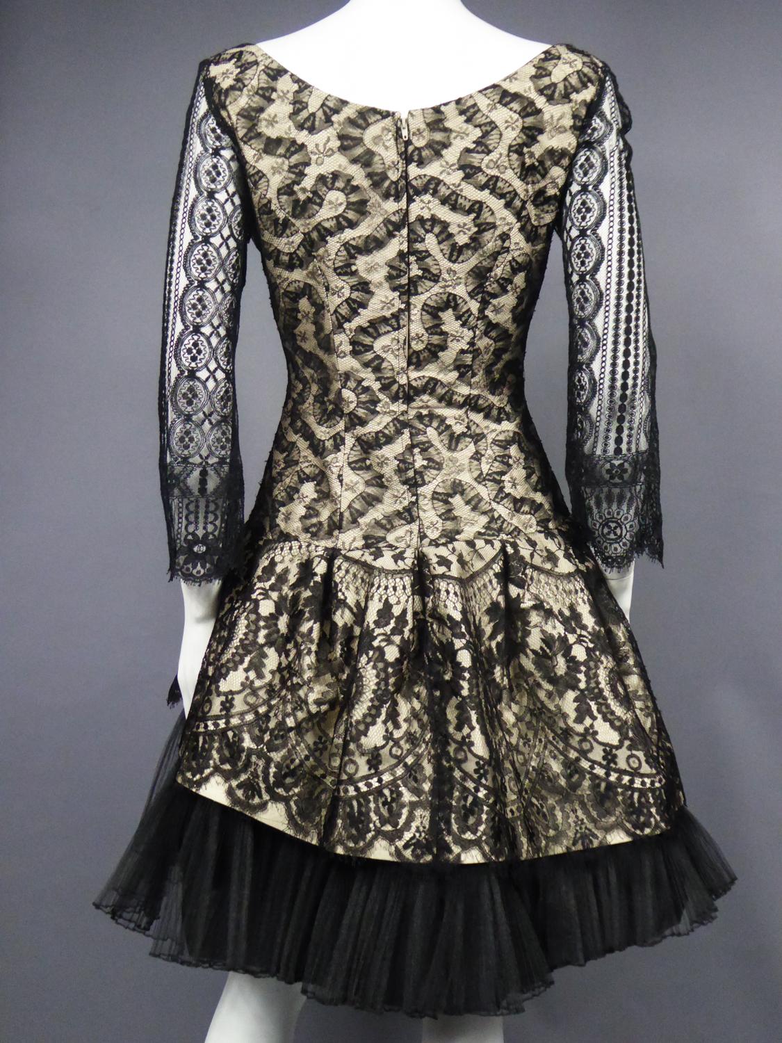 A Christian Lacroix Silk and Lace Cocktail dress Circa 1995/2000 For Sale 3