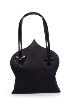 Christian Lacroix, silk and patent leather bag