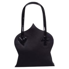 Christian Lacroix, silk and patent leather bag