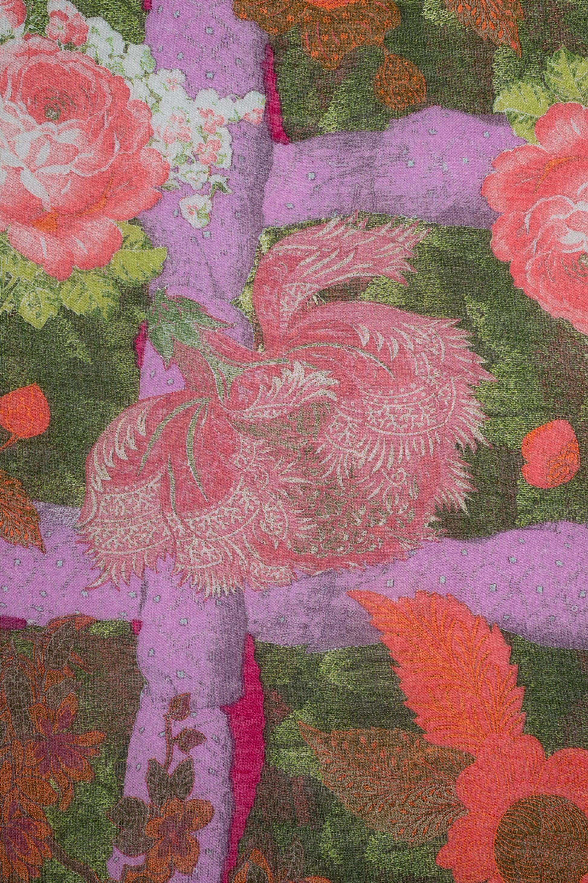 Christian Lacroix Silk and Wool Foulard Scarf For Sale 2