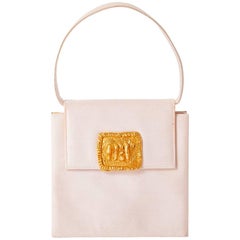 Christian Lacroix Silk Handbag with Sculpted Clasp