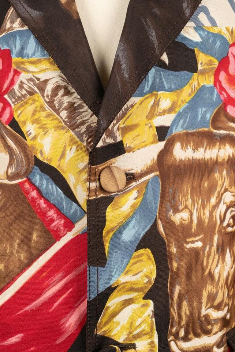Christian Lacroix Silk Men Jacket For Sale 8