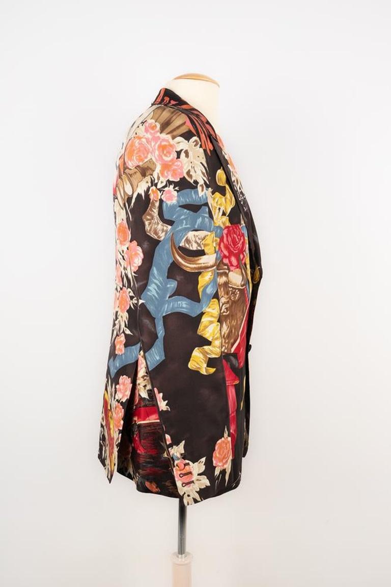 Christian Lacroix Silk Men Jacket In Excellent Condition For Sale In SAINT-OUEN-SUR-SEINE, FR