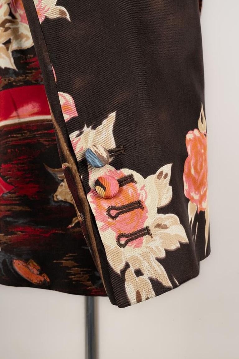 Christian Lacroix Silk Men Jacket For Sale 2