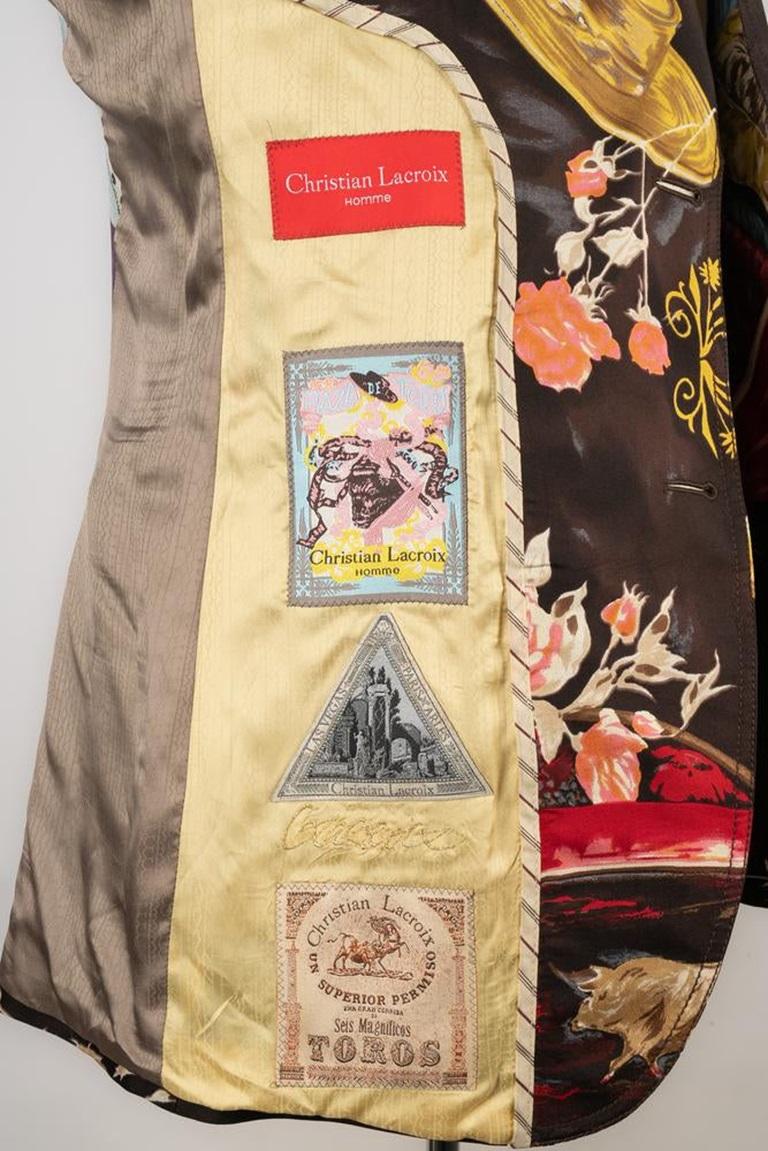Christian Lacroix Silk Men Jacket For Sale 4