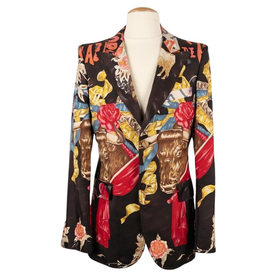 Christian Lacroix Silk Men Jacket For Sale