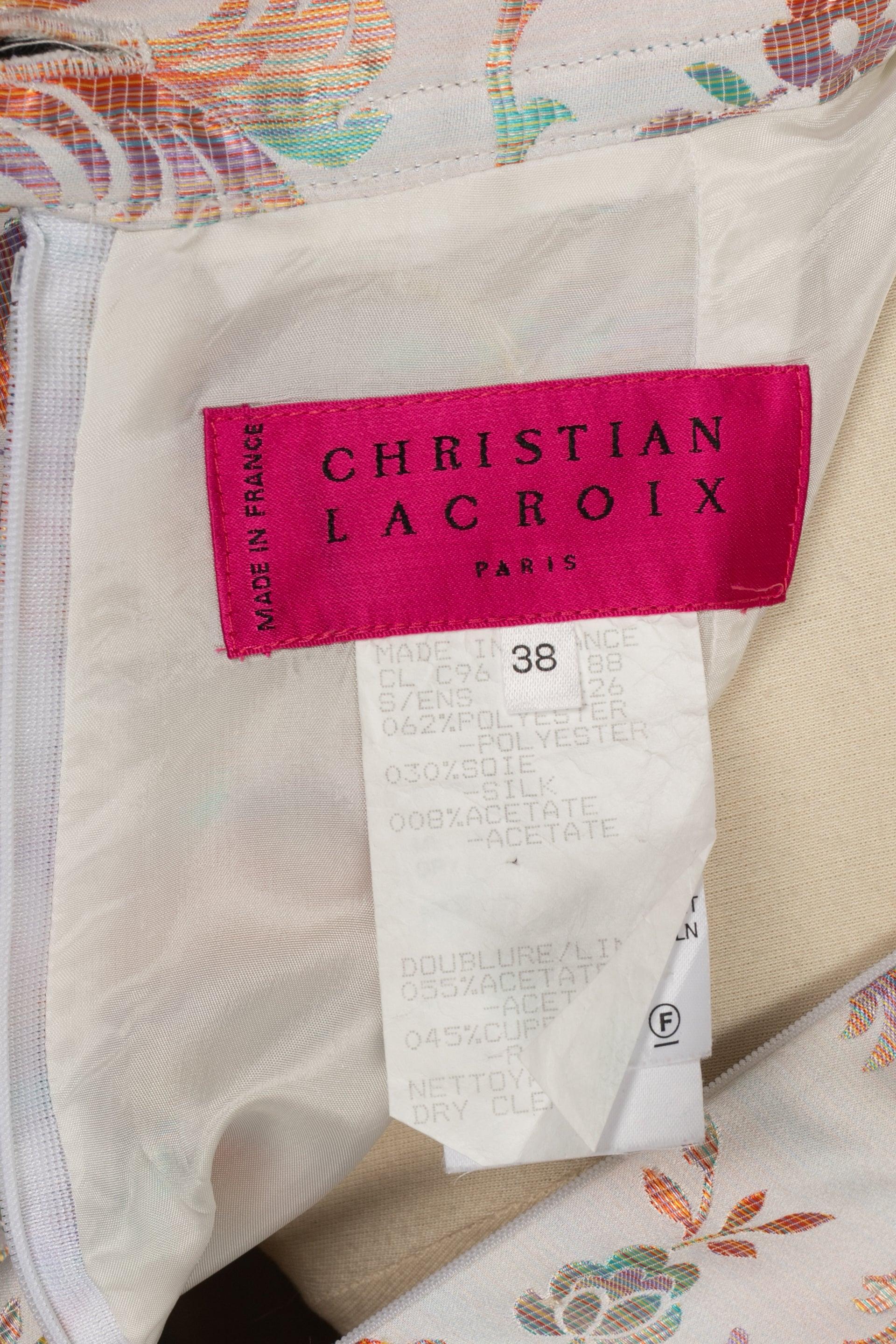 Christian Lacroix Silk nd Polyester Skirt Suit Set For Sale 6