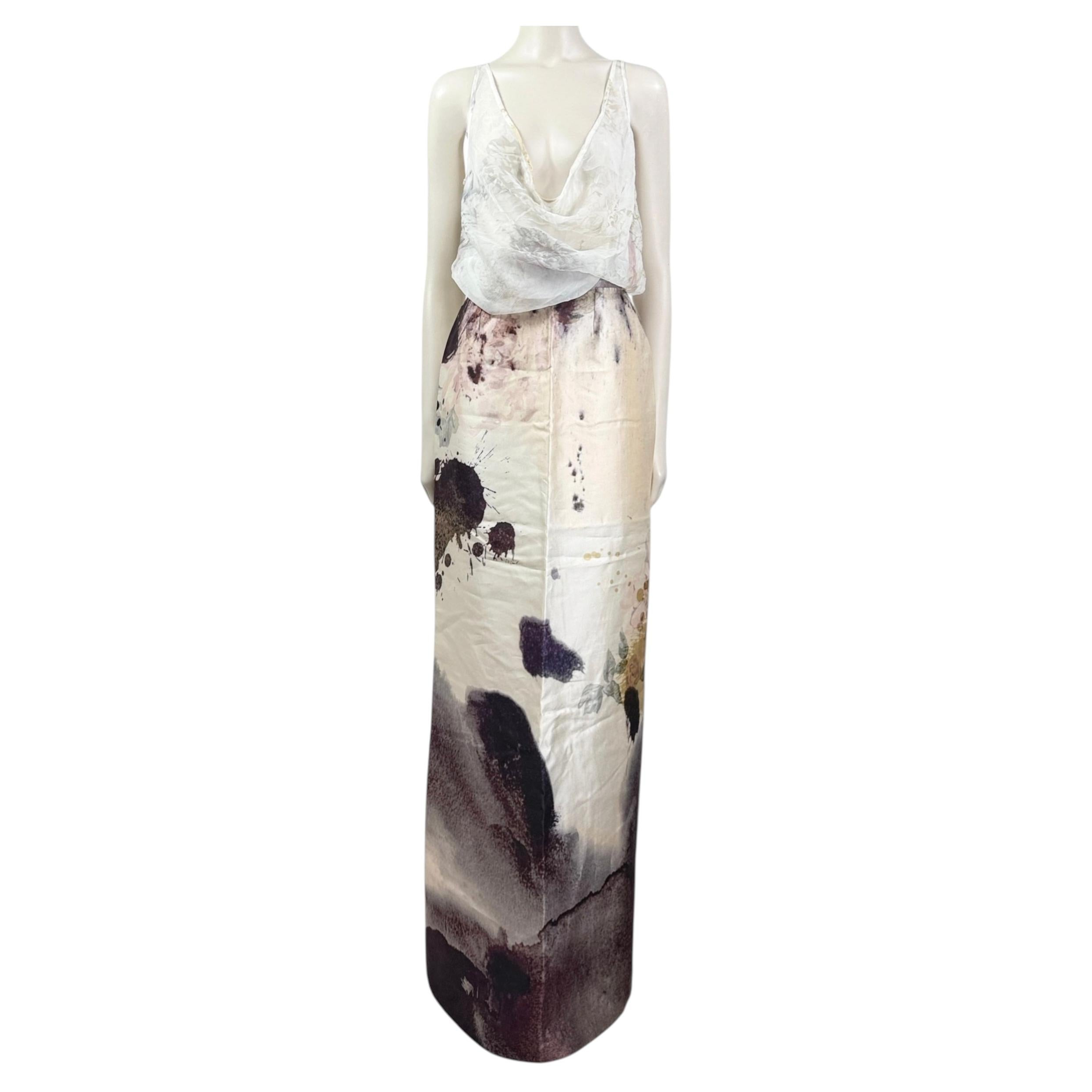 Christian Lacroix Conjunto estampado de seda en venta