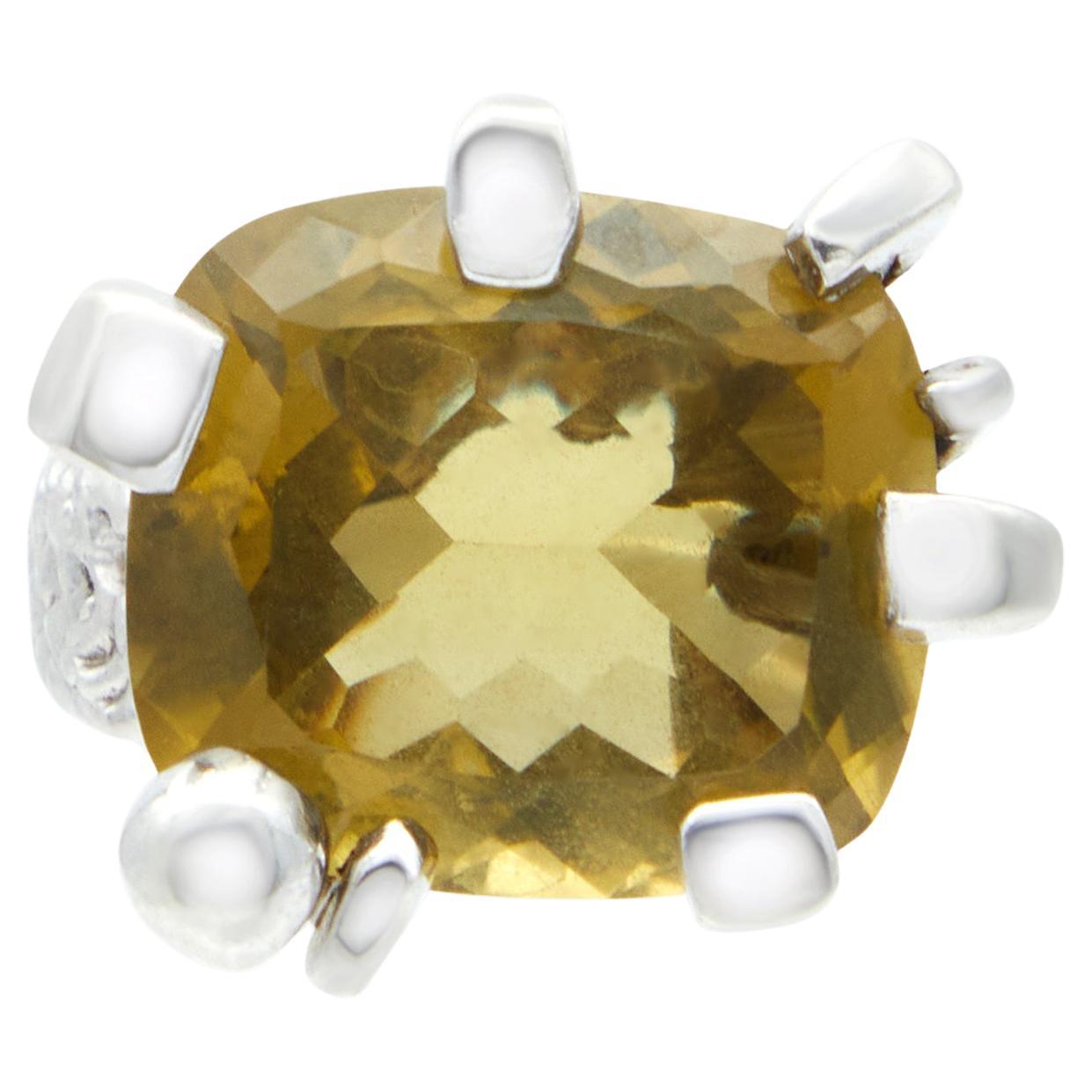 Christian Lacroix Anello in argento e citrino, CIRCA 1990 in vendita