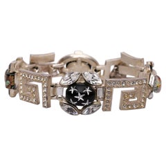 Christian Lacroix Silver Plated Articulated Bracelet