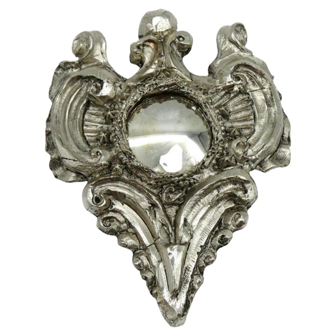 Christian Lacroix silver plated brooch For Sale