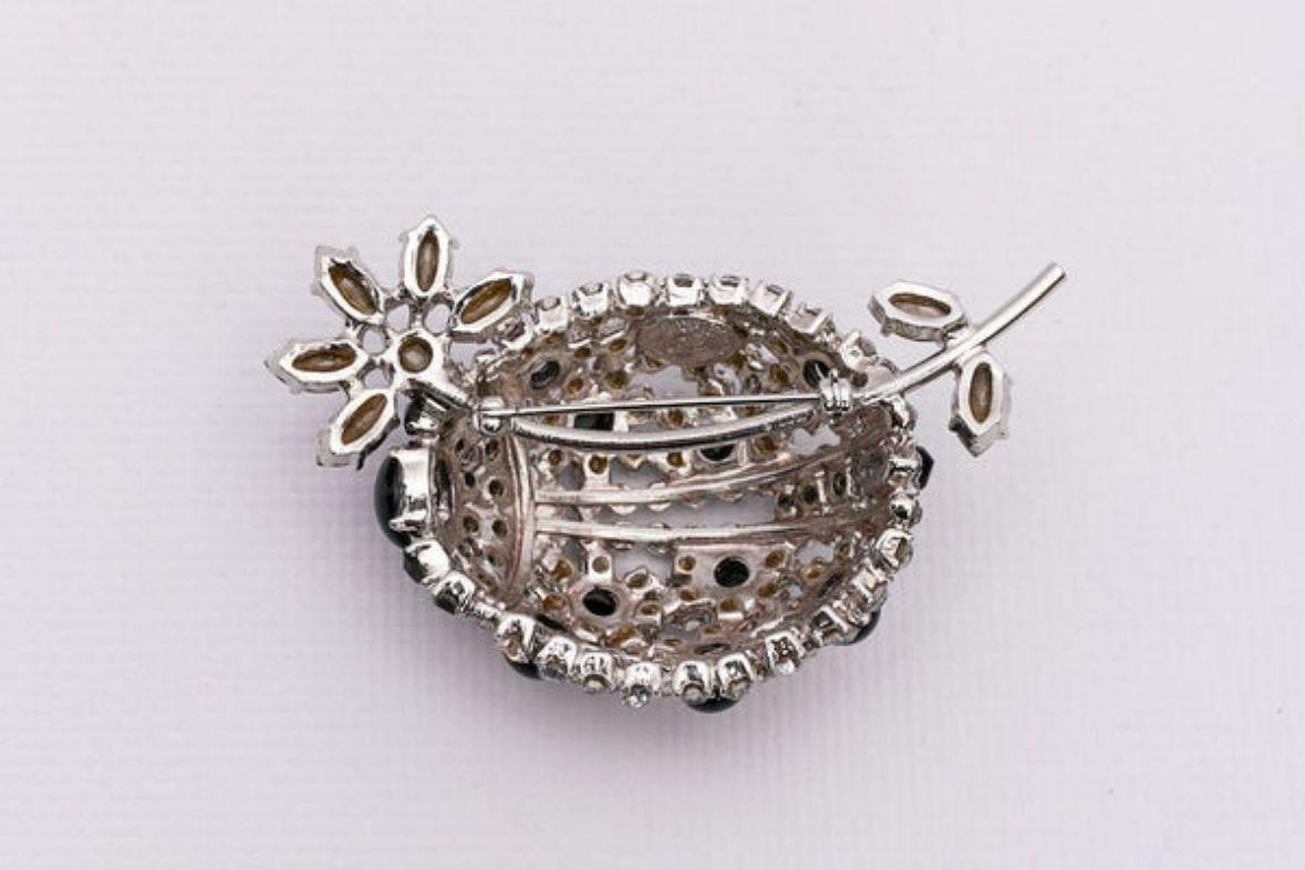 Christian Lacroix Silver Plated Ladybug Brooch In Excellent Condition For Sale In SAINT-OUEN-SUR-SEINE, FR