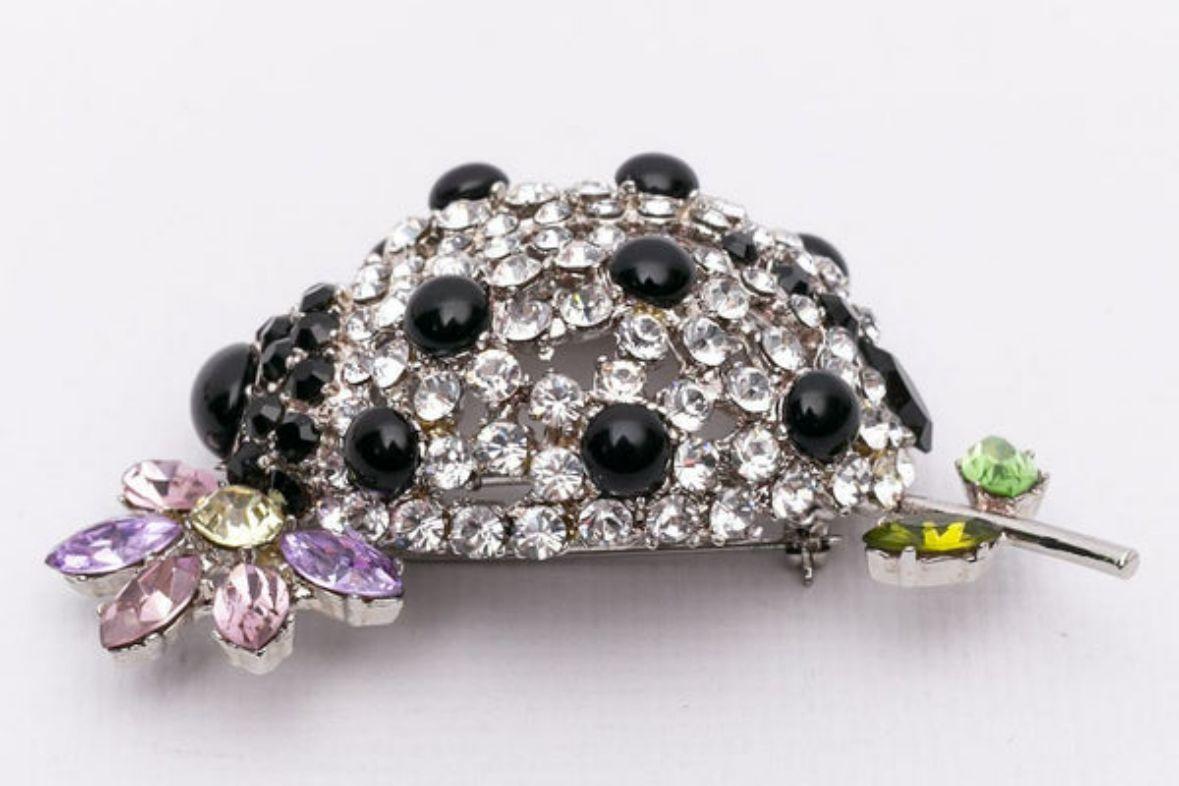 Christian Lacroix Silver Plated Ladybug Brooch For Sale 3