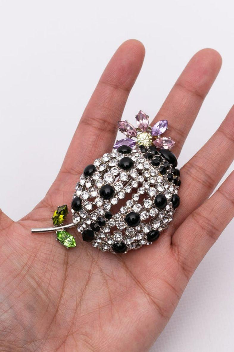 Christian Lacroix Silver Plated Ladybug Brooch For Sale 4