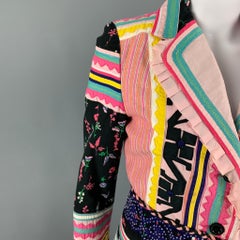 CHRISTIAN LACROIX Size 4 Multi-Color Cotton Beaded Jacket