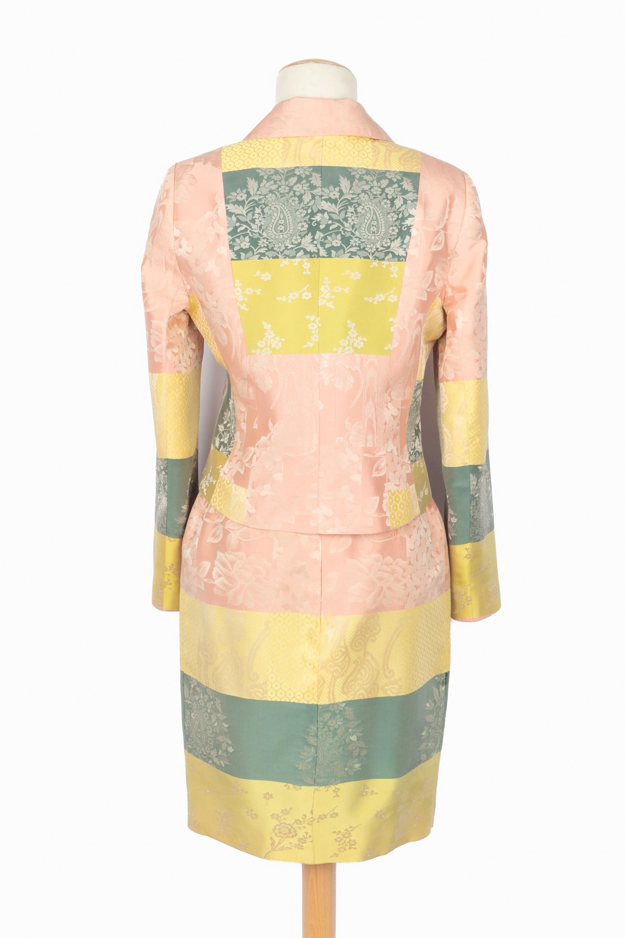 Traje con falda Christian Lacroix Primavera-Verano 1998 en venta 5