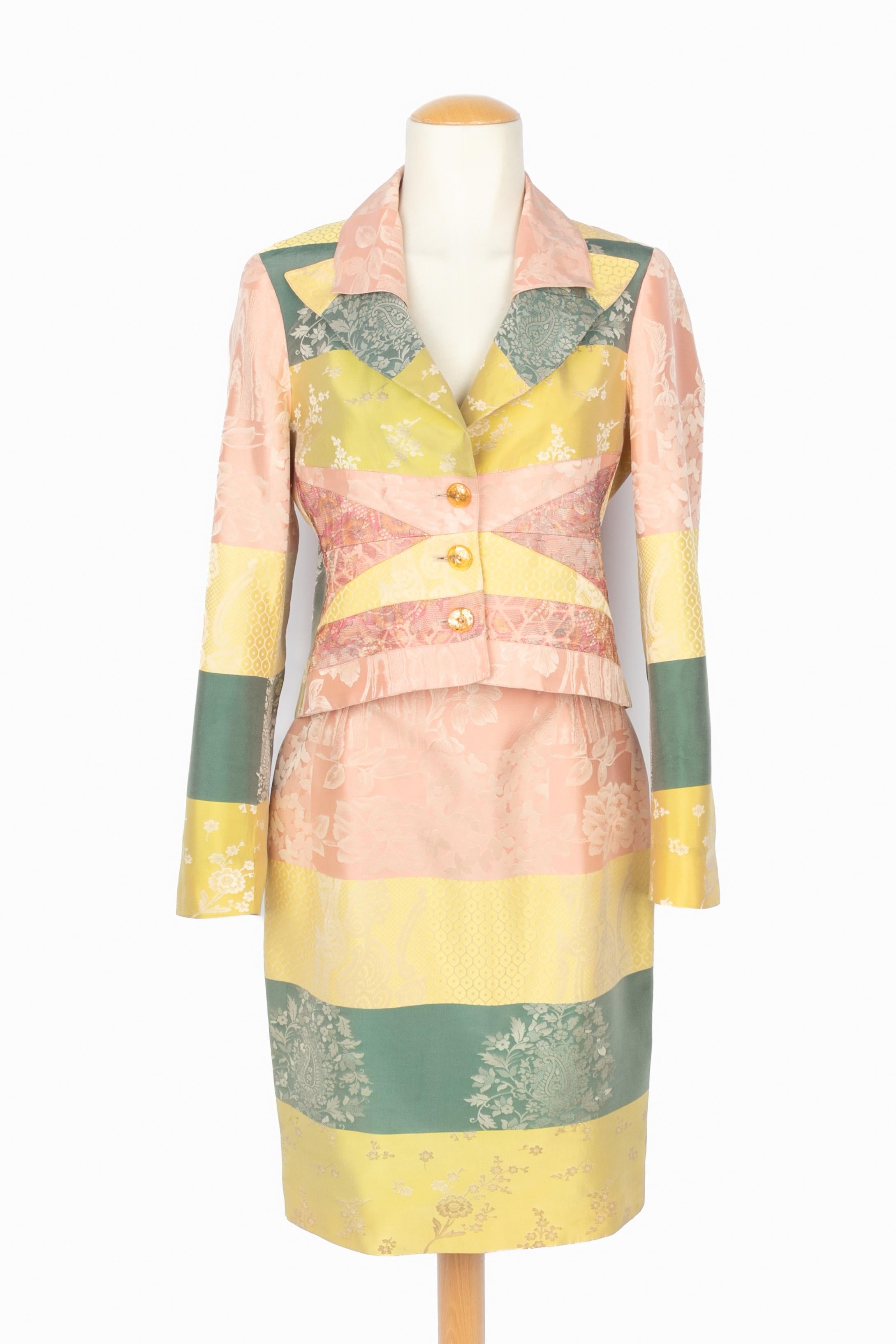 Traje con falda Christian Lacroix Primavera-Verano 1998 en venta 1